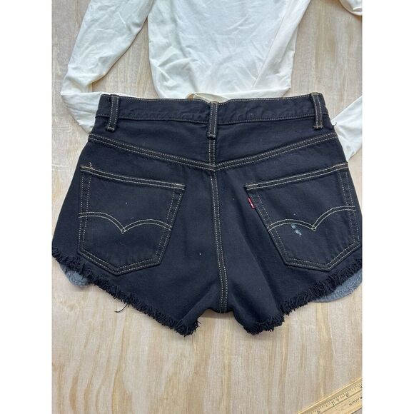 Levi’s And Free People Intimate Bundle Concert Ready M/L Black Cutoff Shorts 31” - Picture 2 of 8